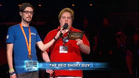 red shirt fat guy rolex vid|Who exactly is the red shirt guy at Blizzcon events and how.